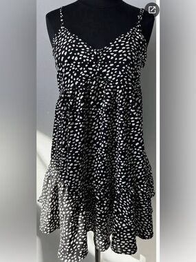 Altar’d State Black and White Spotted Sundress
